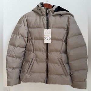 ZARA Hooded Puffer Jacket Coat XS | Winter Coat | NWT